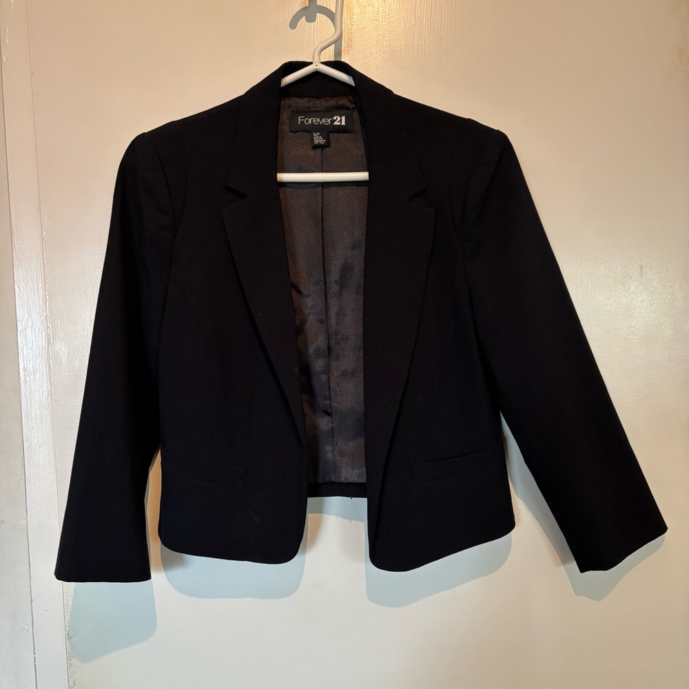 Forever 21 Classic Black Suit Jacket